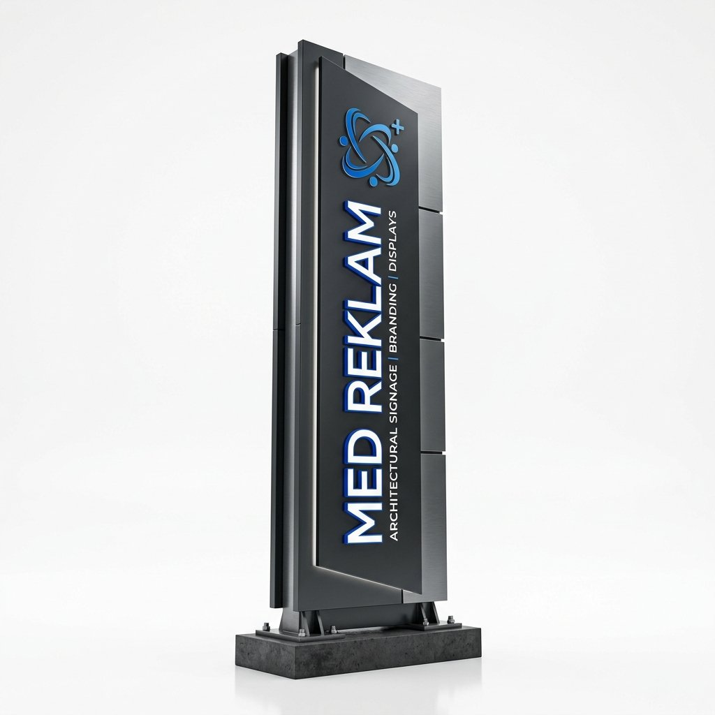 Med Reklam 3D Totem Tasarımı